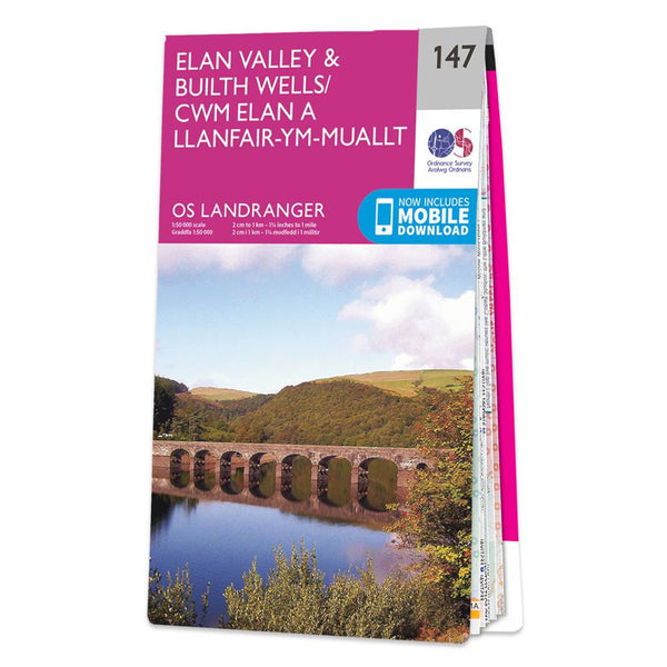 OS Landranger Map 147 Elan Valley & Builth Wells