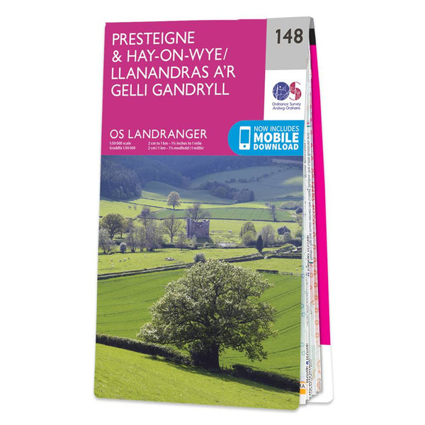 OS Landranger Map 148 Presteigne & Hay-on-Wye