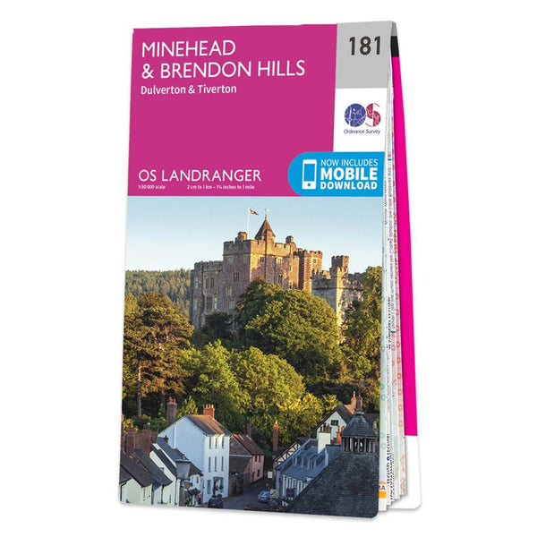 OS Landranger Map 181 Minehead & Brendon Hills