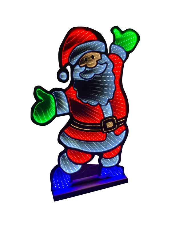 Fountasia 60cm 3D infinity Standing Santa Decoration