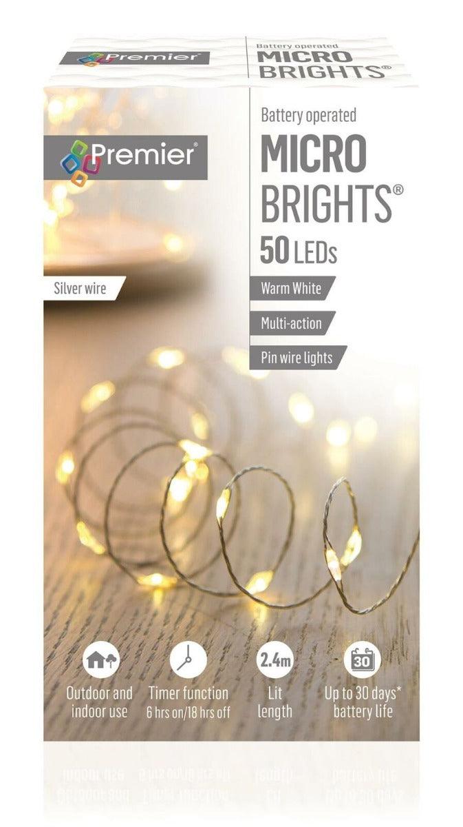 50 LED Micro Bright Lights Warm White
