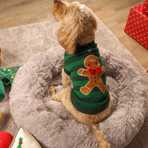 Zoon Gingerbread Christmas Dog Jumper