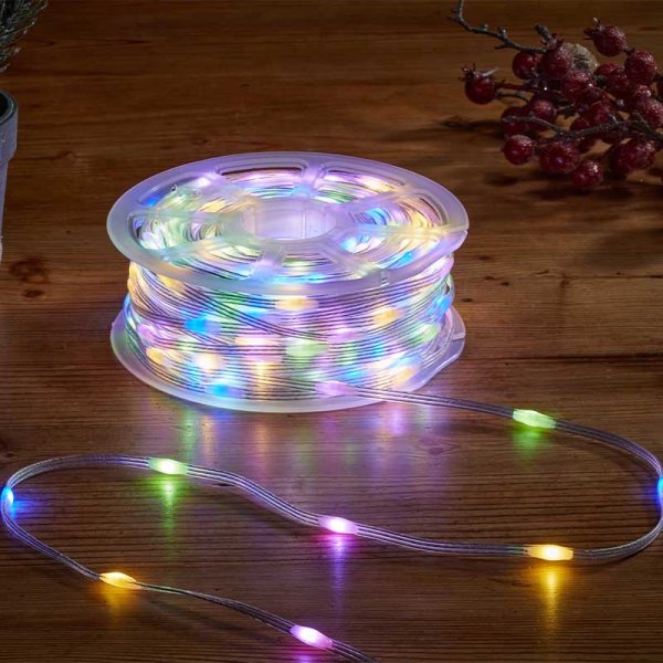 Christmas Two-Tone Low-Voltage String Lights Warm/Multi -  200 LEDs 15m