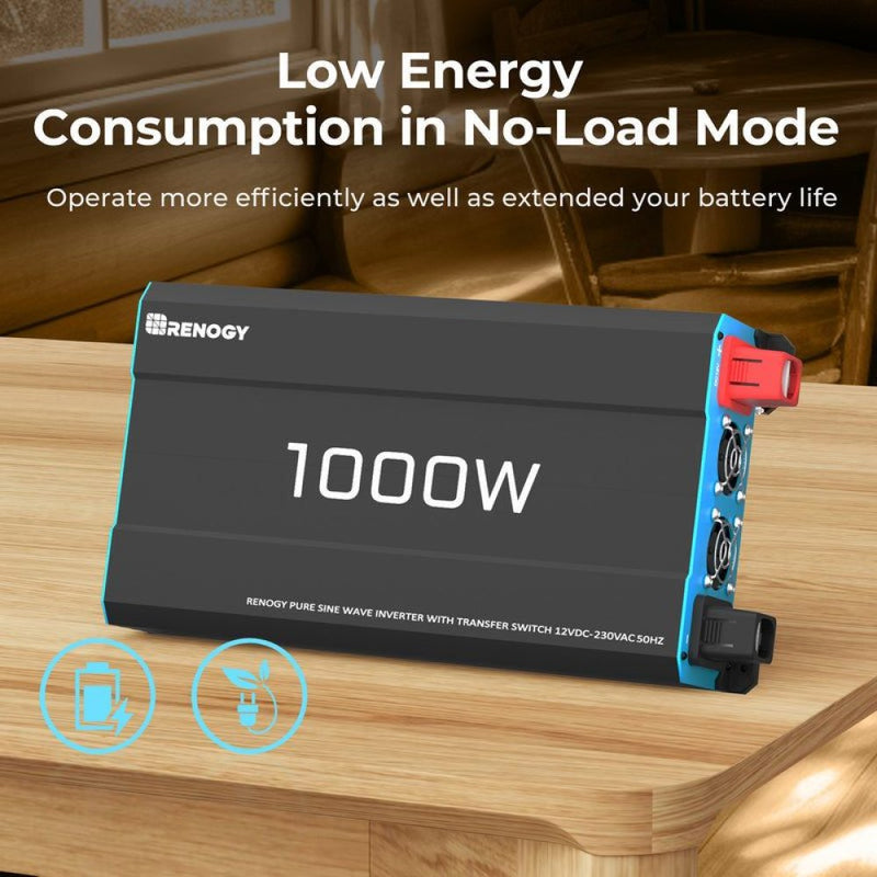 Renogy CORE 12V 1000W Pure Sine Wave Inverter