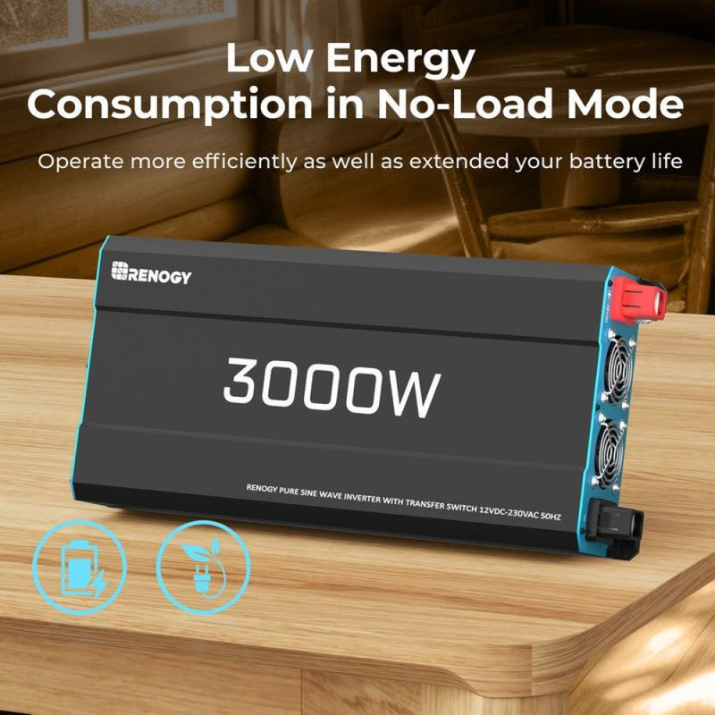 Renogy CORE 12V Pure Sine Wave 3000 Watt Inverter