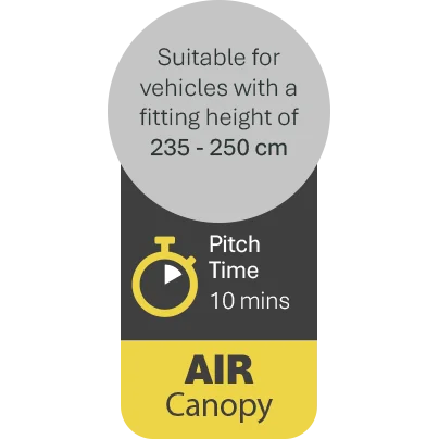 Quest Harrier Air 300 Canopy Mid-Grey
