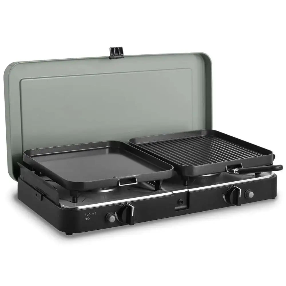 Cadac 2 Cook 3 Pro Deluxe QR | Dual Burner Camping Gas Stove | Towsure