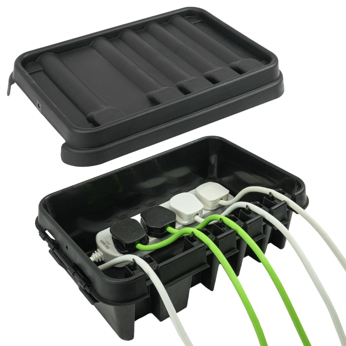 DriBox Medium Weatherproof Electrical Connection Box. IP55, Black