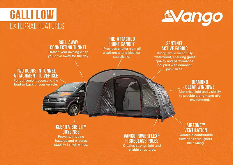 Vango Galli Low External Features