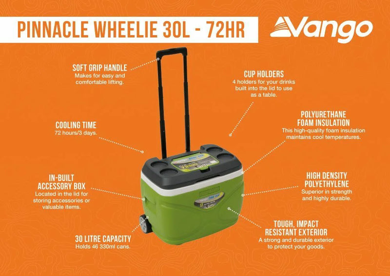 Vango Pinnacle Wheelie 30L Coolbox