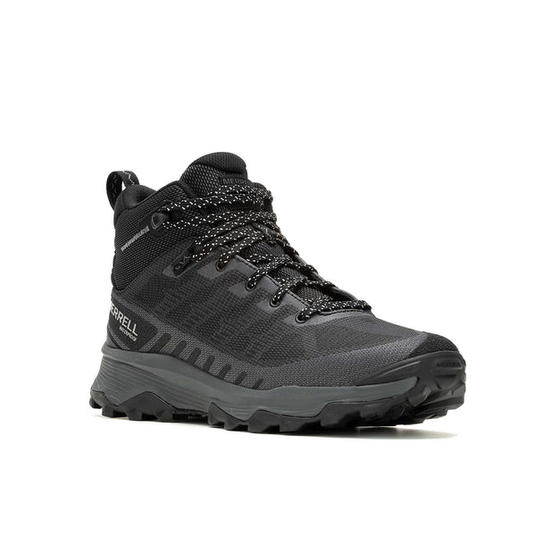 Merrell Men's Speed Eco Mid Waterproof Walking Boots - Black