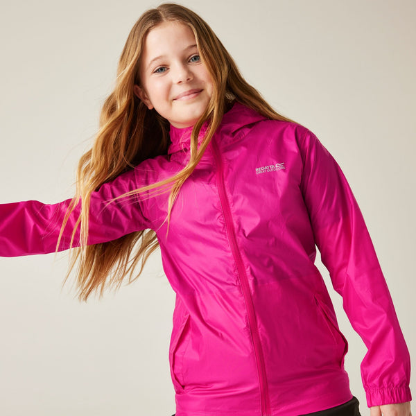 Regatta Pack-It III Kids Waterproof Jacket - Cabaret