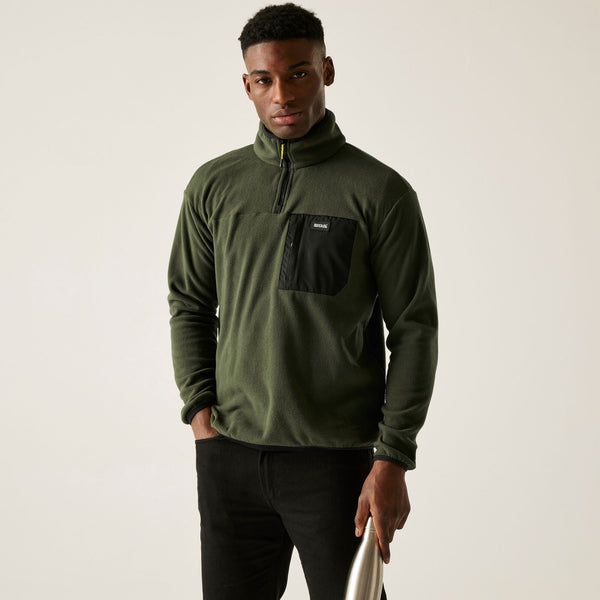 Regatta Frankie Men's Half-Zip Fleece - Dark Khaki
