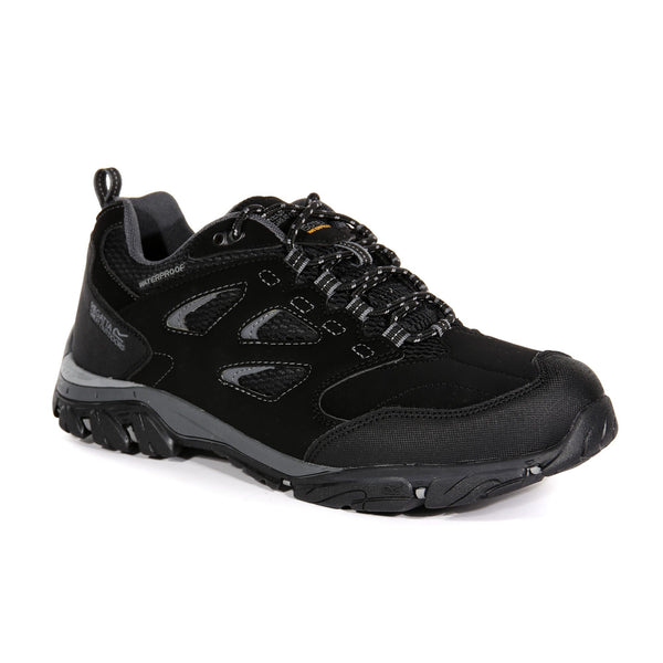 Regatta Men's Holcombe Waterproof Low Walking Shoes - Black Granite