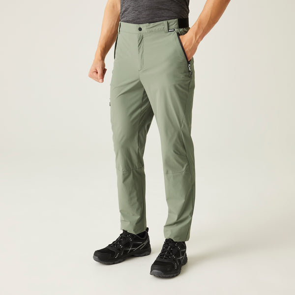 Regatta Men's Travel Light Pack-away Trousers - Agave Green