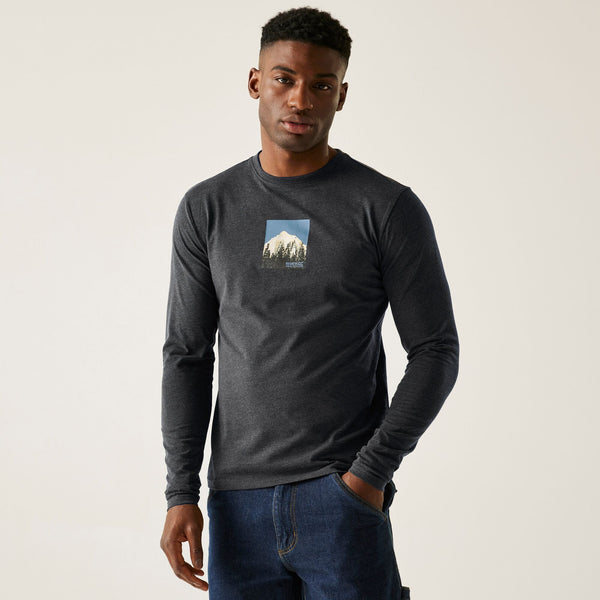 Regatta Maylow Men's Long-Sleeved T-Shirt - Black