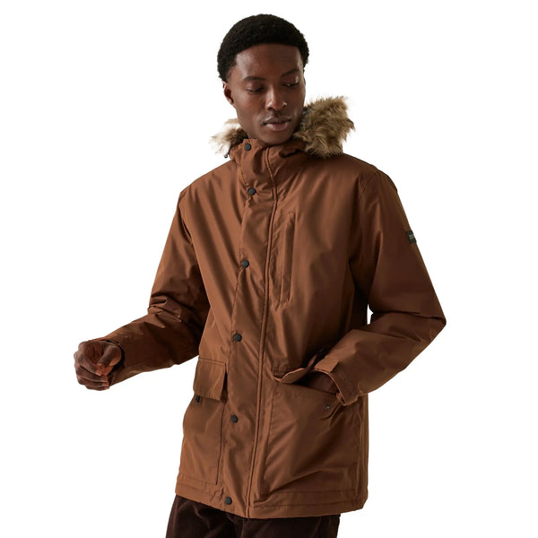 Men's Regatta Salinger IV Waterproof Jacket - Dark Brown