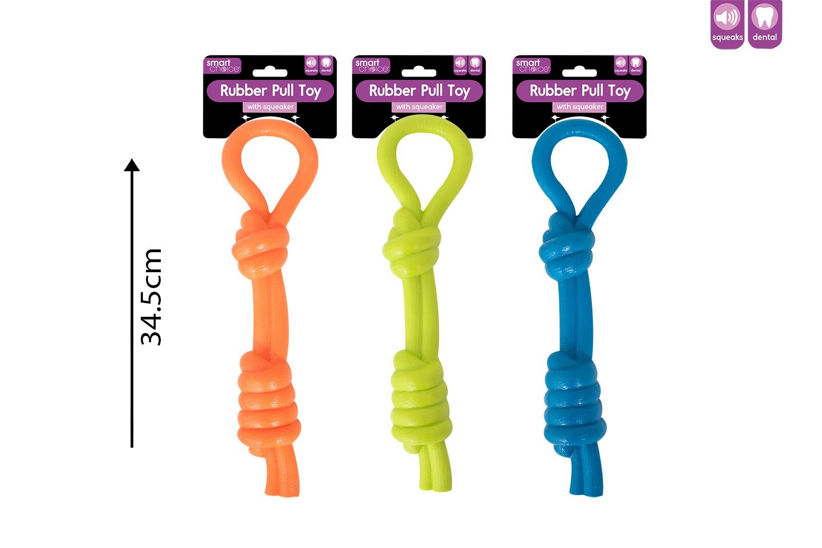 Smart Choice Rubber Pull Rope Dog Toy