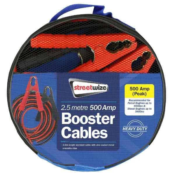 Booster Cables - 2.5mtrs 400amp