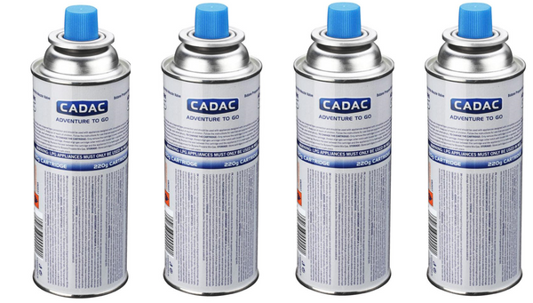 Cadac Pack Of 4 - Butane/Propane Gas Cartridges - 220g
