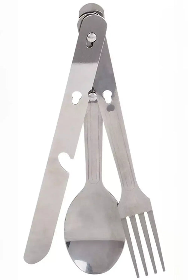 Summit 3-Piece Stainless Steel Nested Camping Cutlery Set