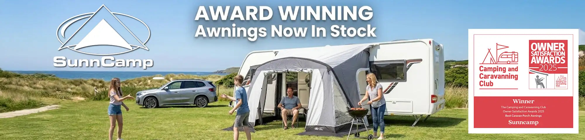 Award-Winning SunnCamp Awnings In Stock