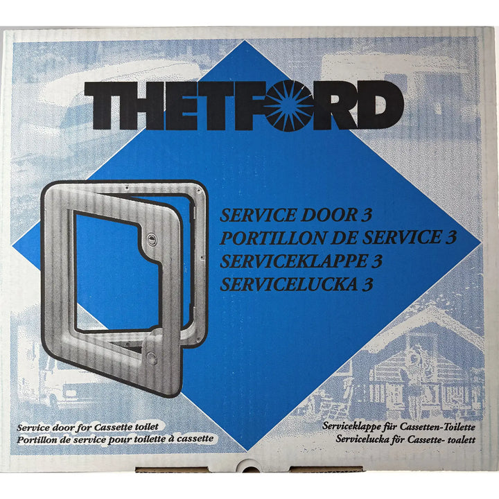 Thetford 26805827 Service Access Door 3 with Lock & Push Button - Black ...