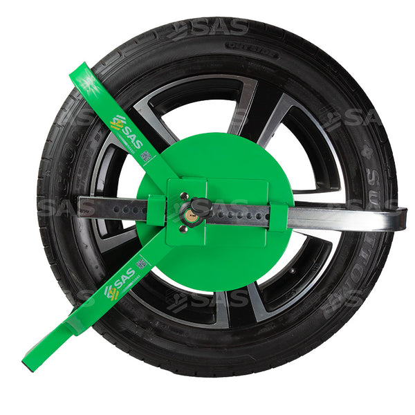 SAS Green V3 Caravan & Motorhome Wheelclamp