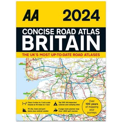 AA Concise Road Atlas Britain 2024 - Towsure