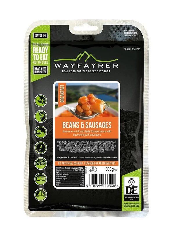 Wayfayrer Camping Meal - Beans And Sausage