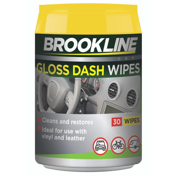 Brookline Gloss Dashboard Wipes - Pack of 30 - Towsure
