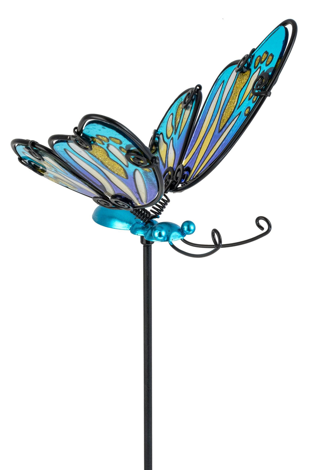 Butterfly Pot Stake - Blue - Towsure
