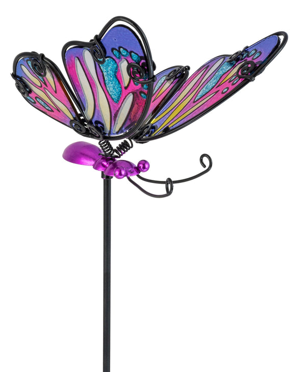 Butterfly Pot Stake - Multi Coloured - Towsure