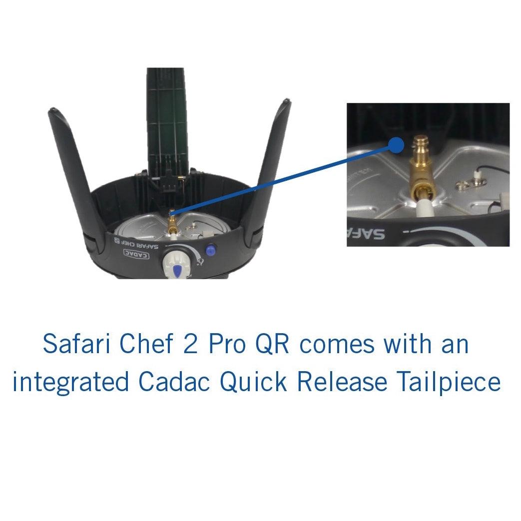 Cadac Safari Chef 2 Pro - Low Pressure Portable Camping BBQ - Towsure