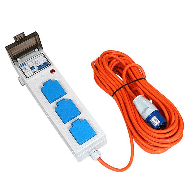 Camping Site Mains Supply Unit - 3 Outlet - Towsure