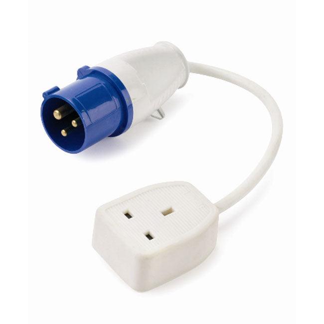 Caravan Plug To 13 Amp Socket Mains Adapter - Towsure
