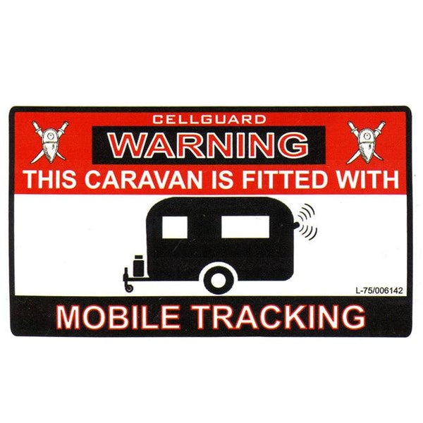 Caravan Sticker - Tracker Fitted - Towsure