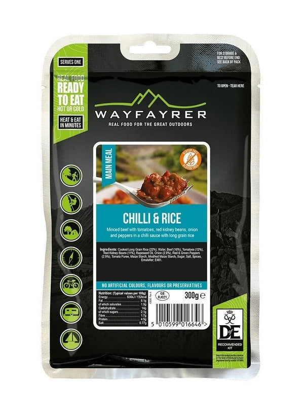 Wayfayrer Camping Meal - Chilli Con Carne & Rice