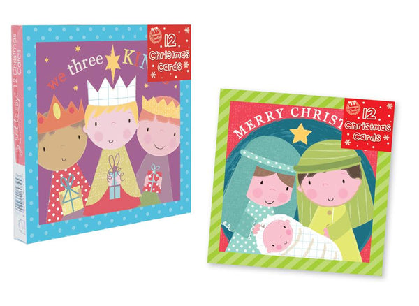 Christmas Cards With Nativity Design - Pack of 12 - Towsure