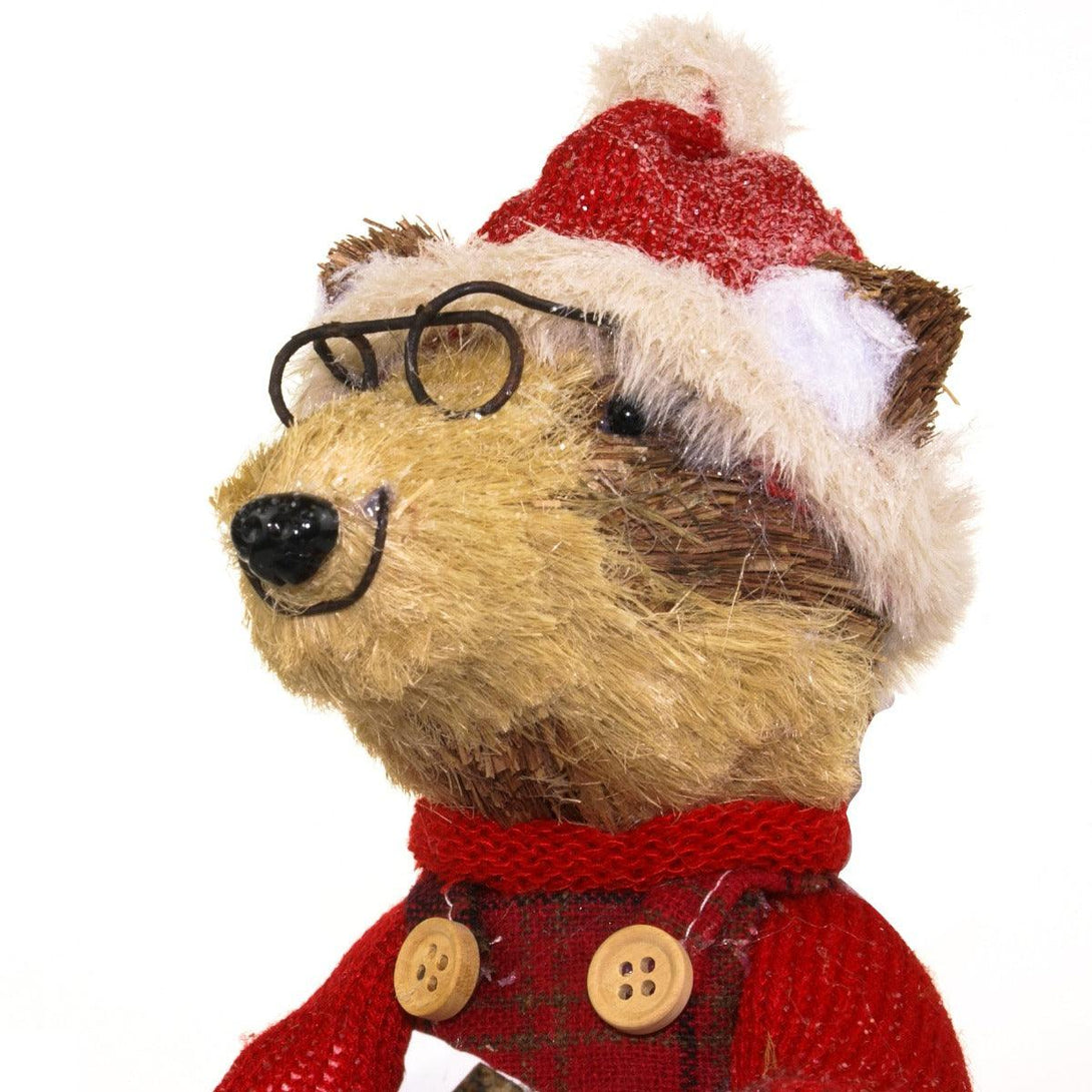 Christmas Mr Badger - Woodland Animals Xmas Ornament - Towsure