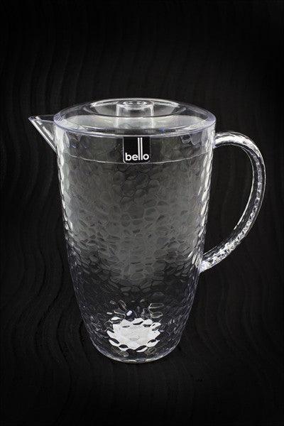 Clear Dimple Plastic Pitcher With Lid - Towsure