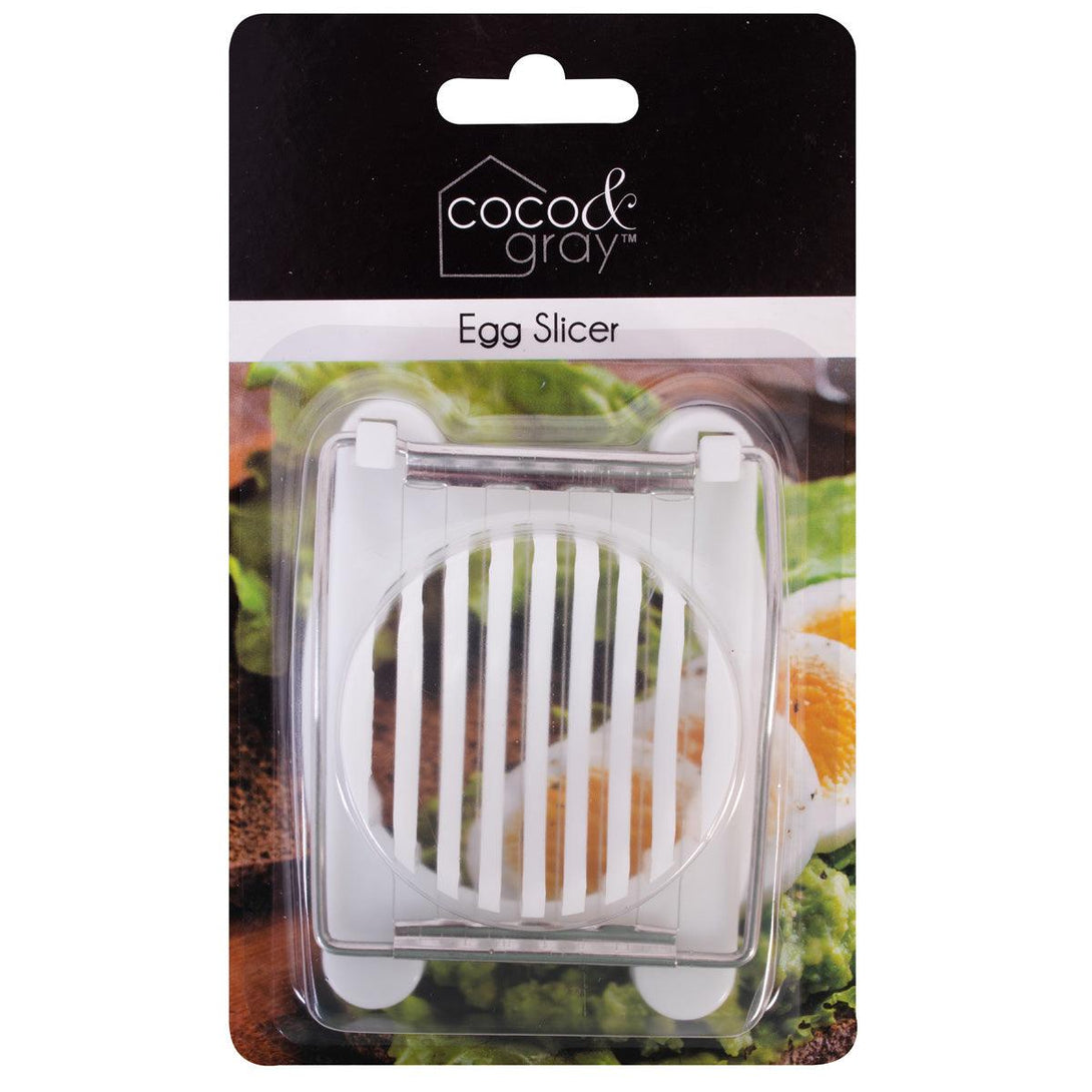 Coco & Grey Egg Slicer - White & Stainless Steel - Towsure
