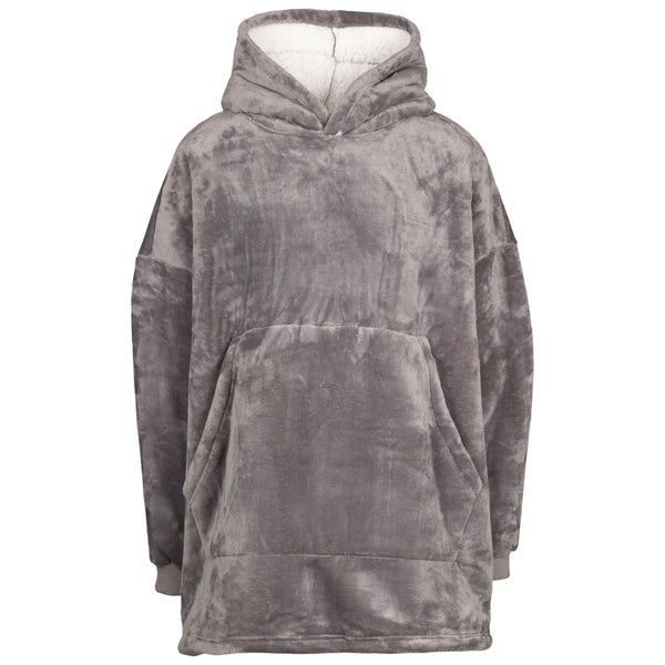 Trespass Unisex Adults Oversized Wearable Blanket Hoodie Cosiness - Storm Grey