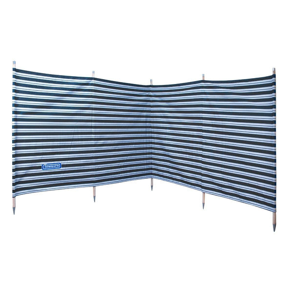 Deluxe 345cm 5 Pole Windbreak with Awning Channel Fitting - Grey - Towsure