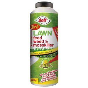 Doff 3 in 1 Lawn Feed, Weed & Moss Killer - 900g