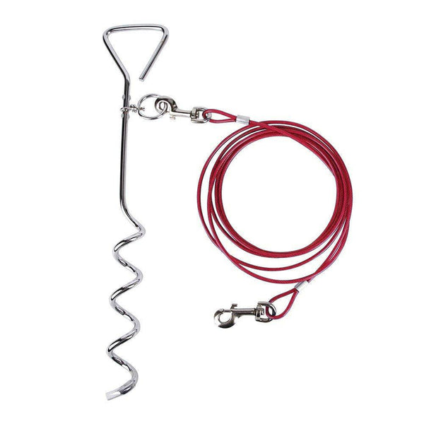 Dog Tie-out Stake and Cable - Towsure