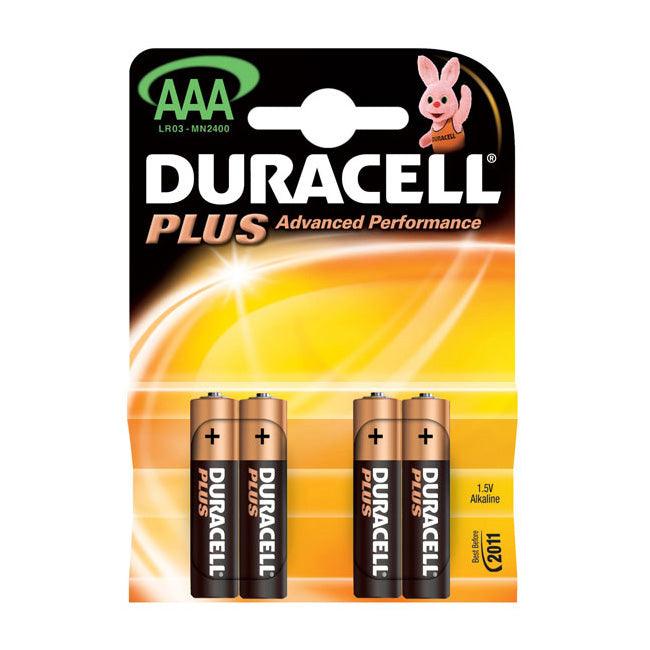 Duracell Plus AAA (LR03 / MN2400) Batteries - Pack Of 4 - Towsure