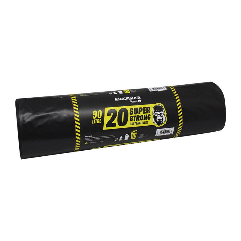 Dustbin Liners - Super Strong Black Pack Of 20 - Towsure