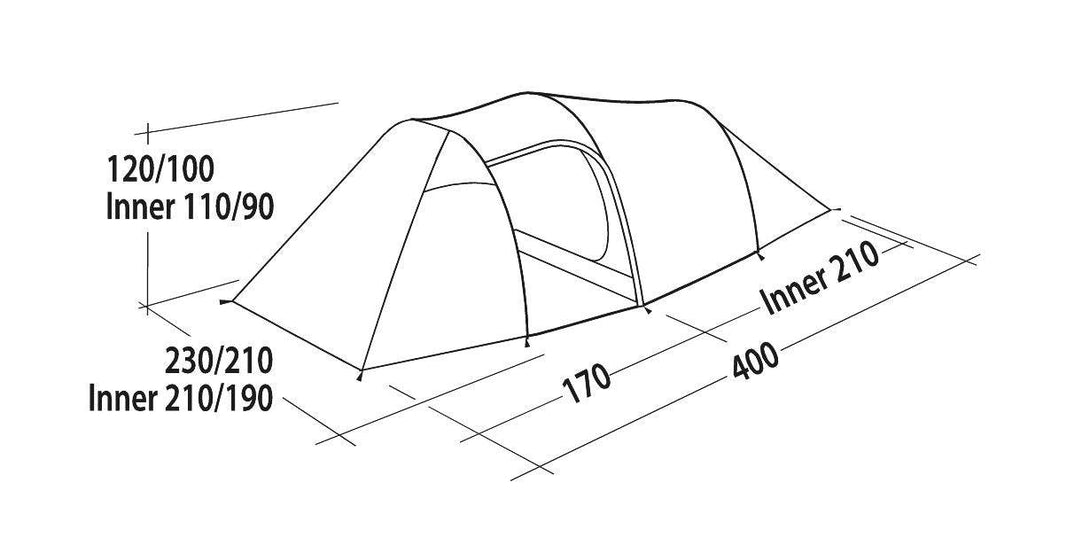 Easy Camp Magnetar 400 4-Berth Tent - Towsure
