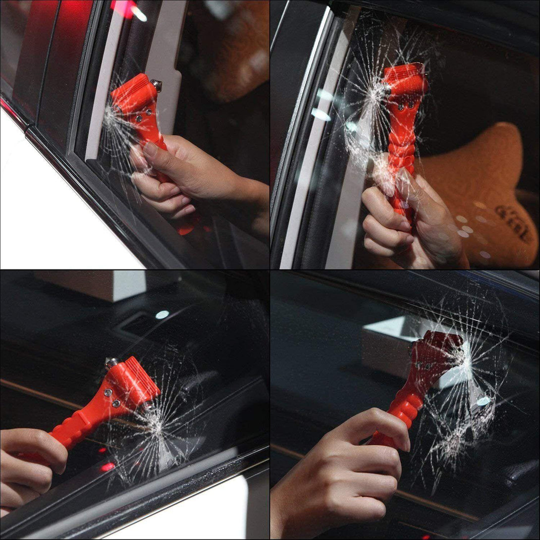 Emergency Hammer Seat Belt Cutter Car Safety Glass Window Breaker - Towsure